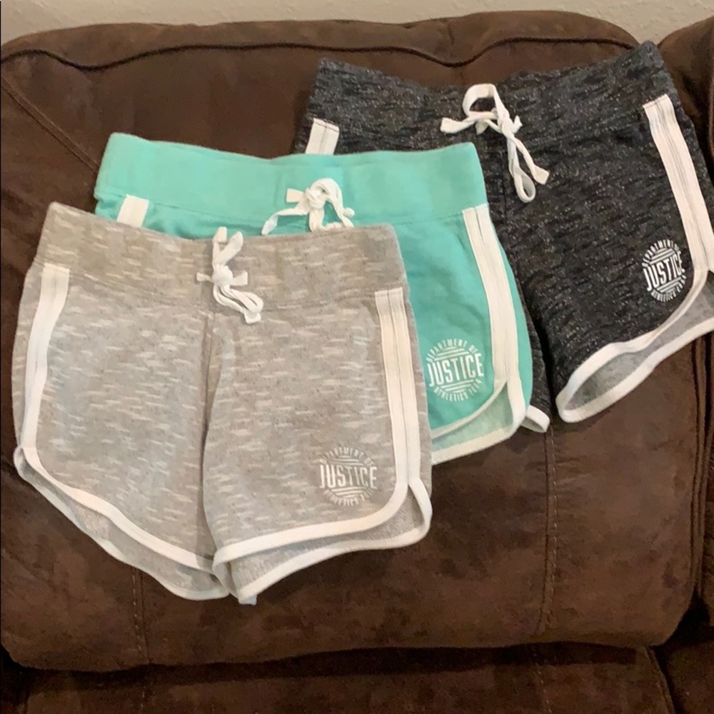 Justice 3 Dolphin Shorts Size 8